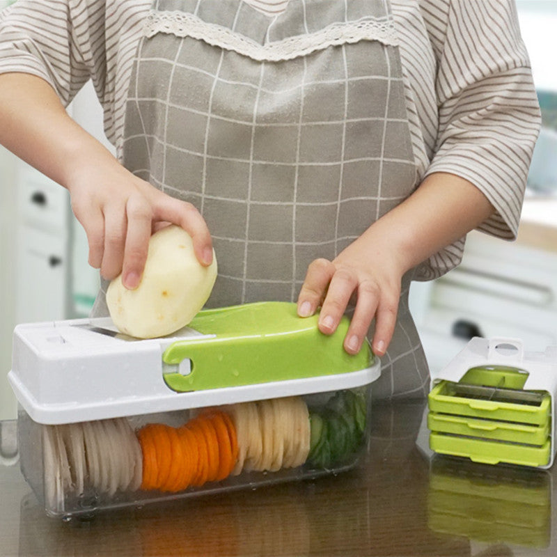 C2C Multifunction Vegetable Slicer shredder with 8 Dicing Blades