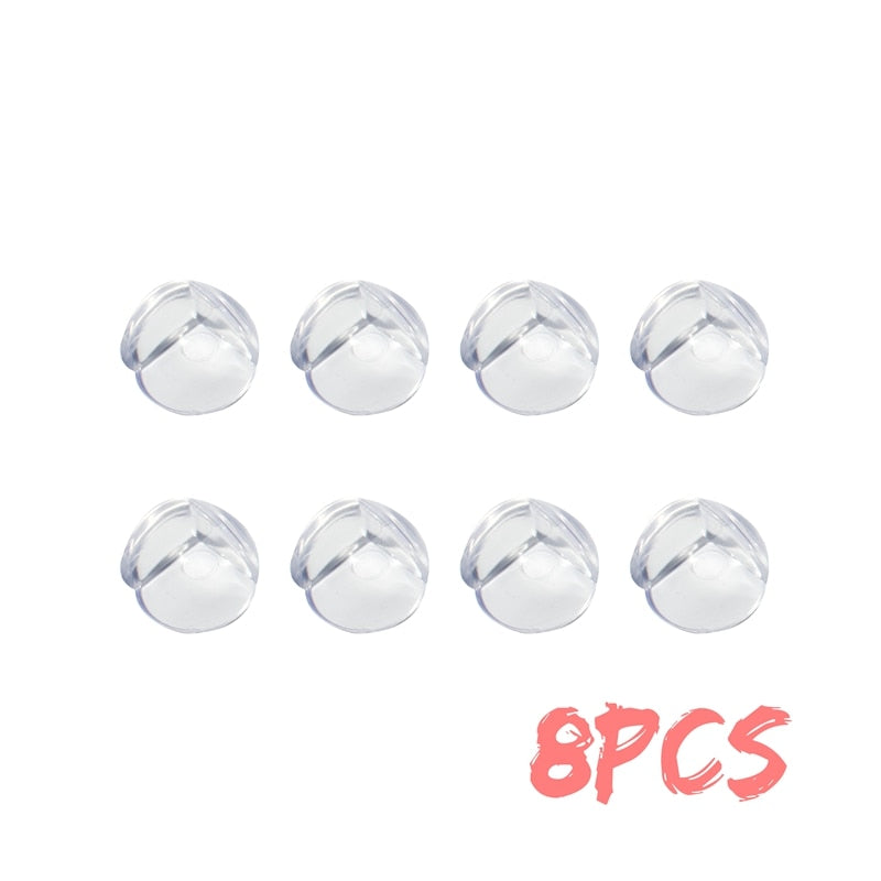 4Pcs Child Baby Safety Silicone Protector Table Corner Edge Protection Cover Children Anticollision Edge &amp; Guards
