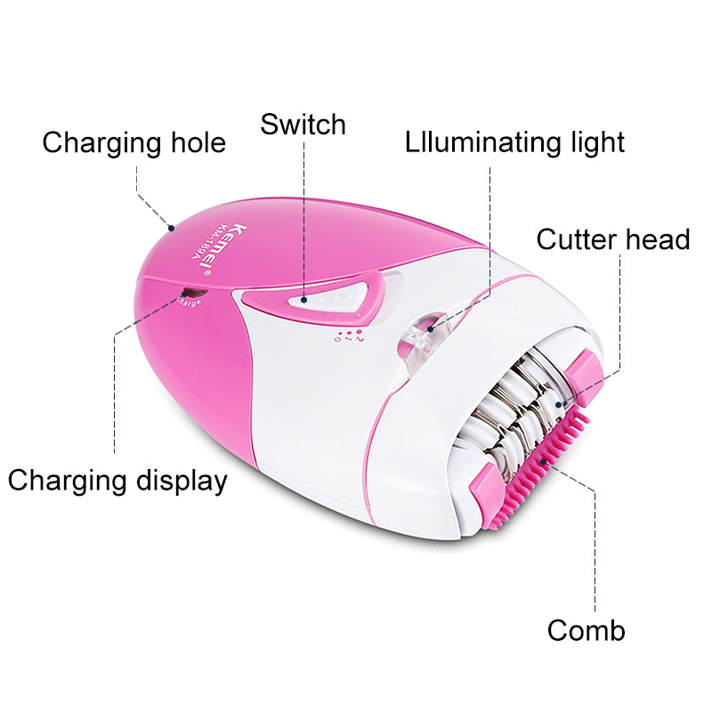 C2C USB Rechargeable Ladies Electric Hair Removal Painless Shaving Trimmer