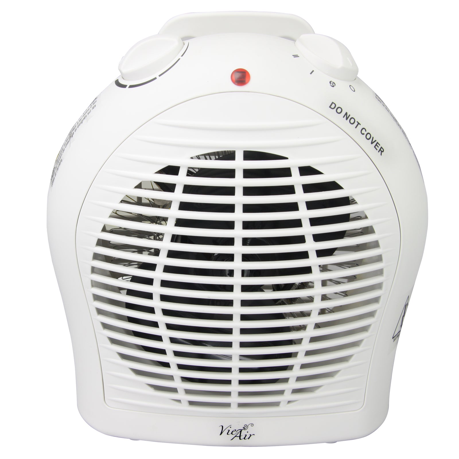 C2C Vie Air 1500W Portable 2-Settings White Fan Heater with Adjustable Thermostat