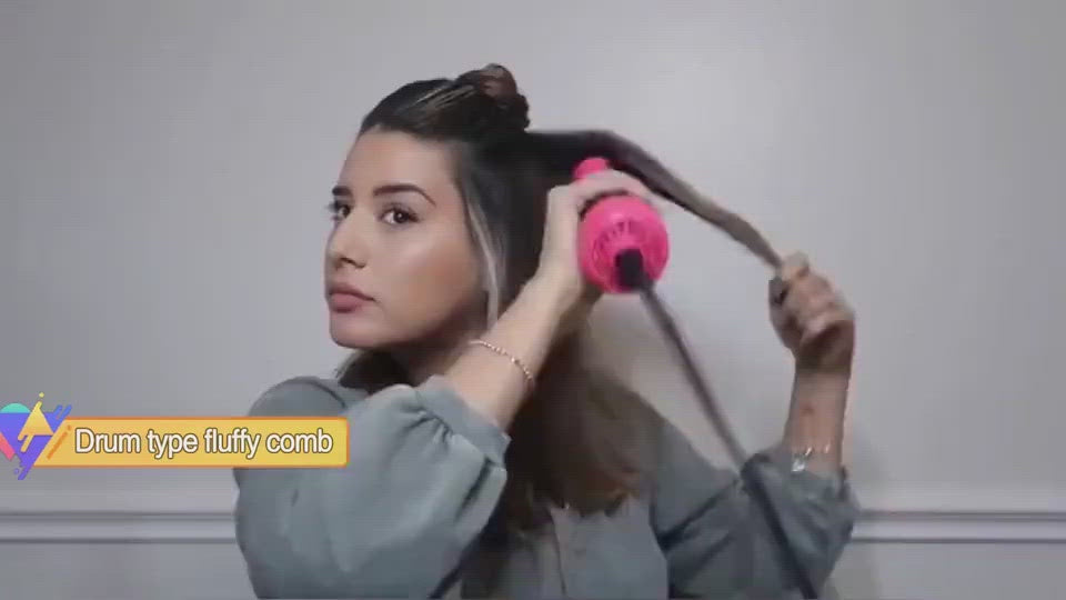 C2C One Step Multifunctional Straightener Electric Hair Dryer Curling Comb