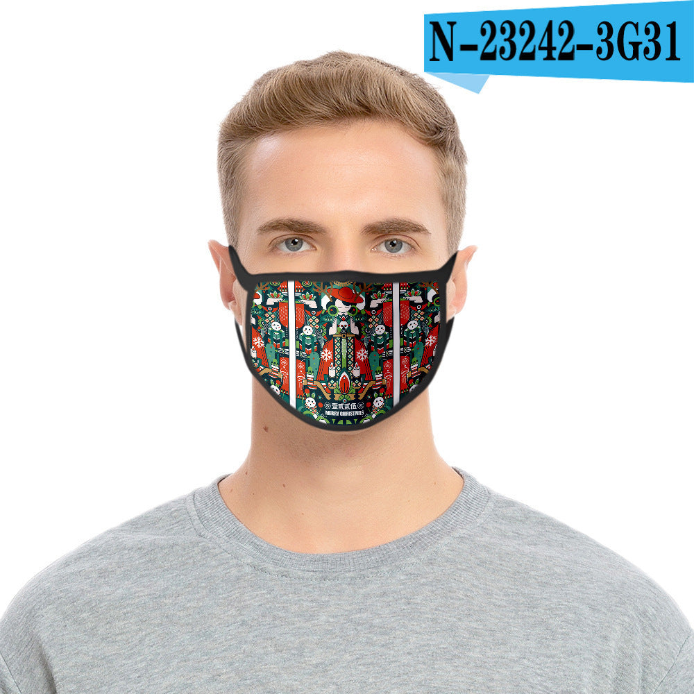 C2C Mall-Cartoon Fashion Personality Christmas Print Mask