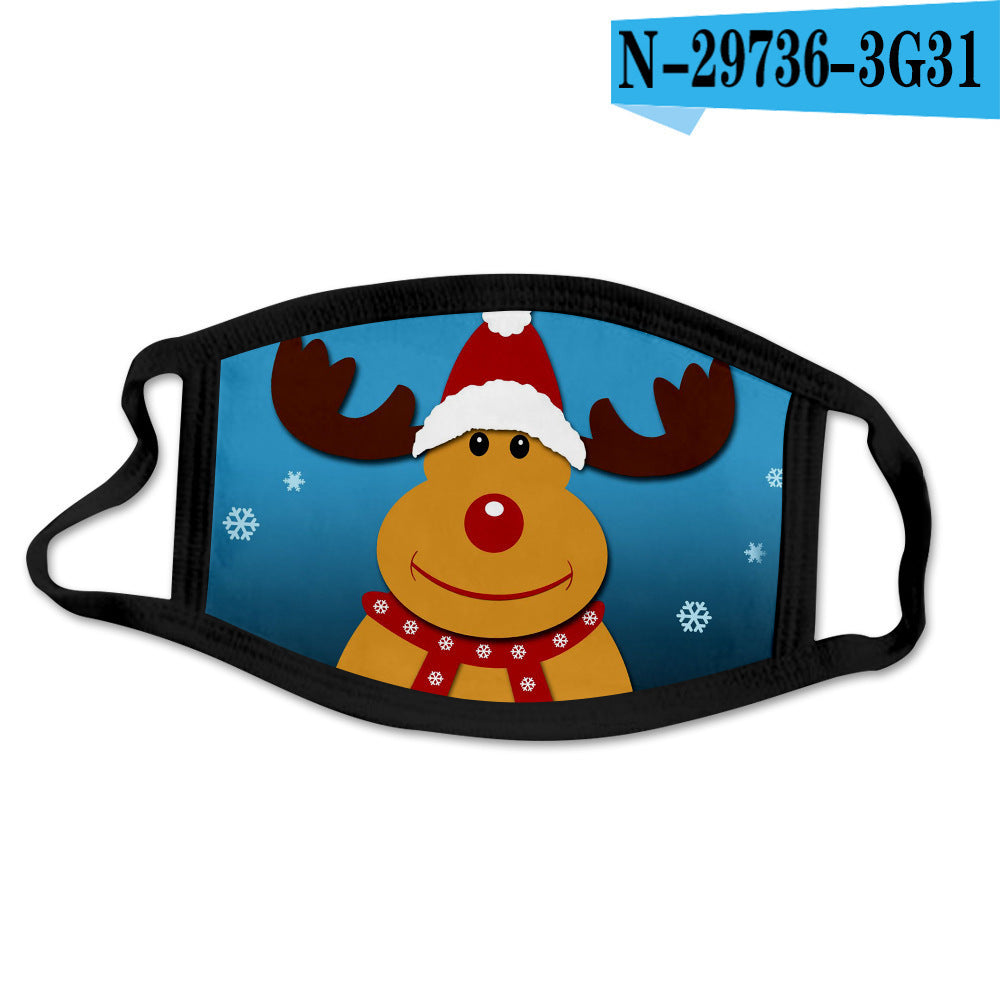 C2C Mall-Cartoon Fashion Personality Christmas Print Mask