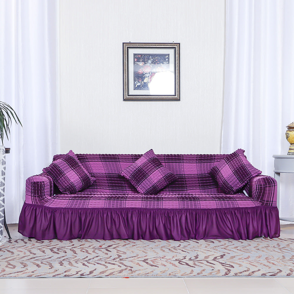 C2C Four-Color Skirt Stretch Sofa Cover