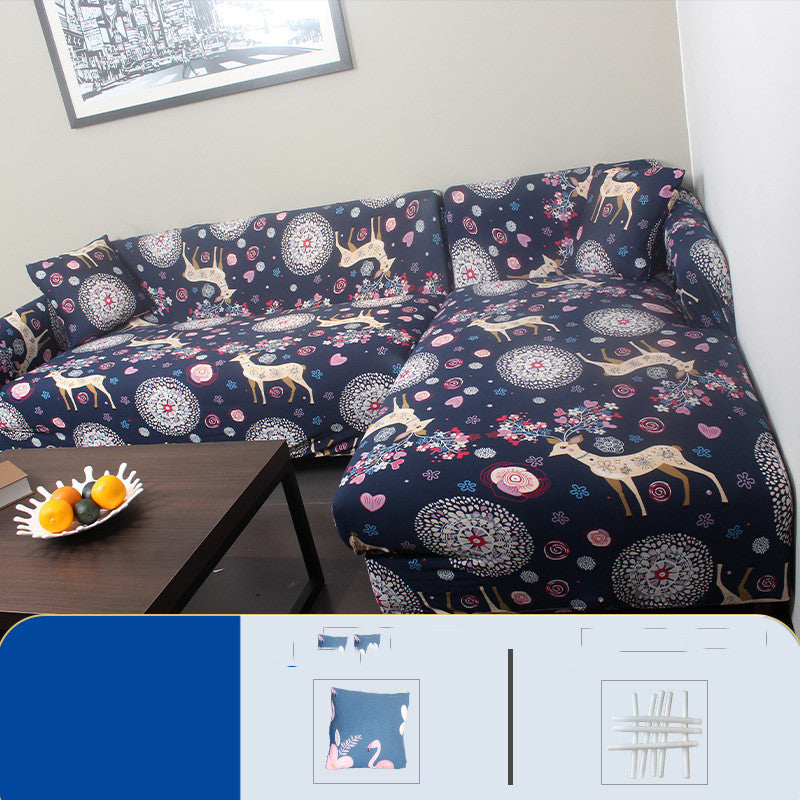 C2C Printed Stretch Simple Universal Sofa Cover Cushion