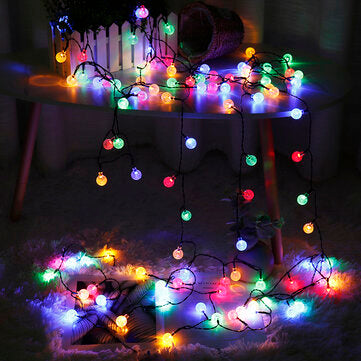 C2C USB & Solar Powered 60 LED String Light Garden Waterproof
