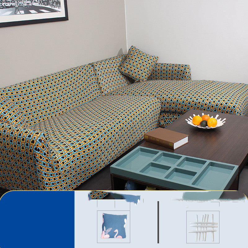 C2C Printed Stretch Simple Universal Sofa Cover Cushion