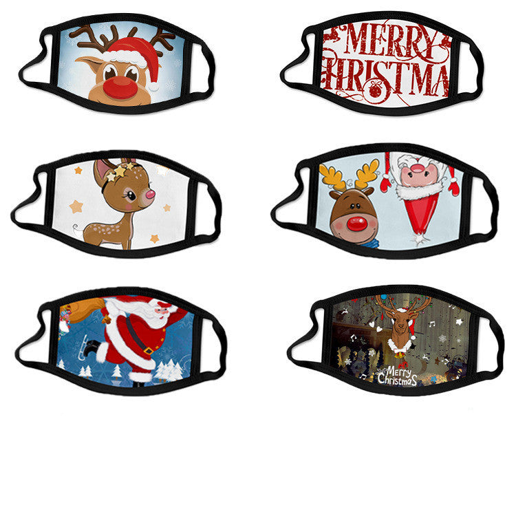 C2C Mall-Cartoon Fashion Personality Christmas Print Mask
