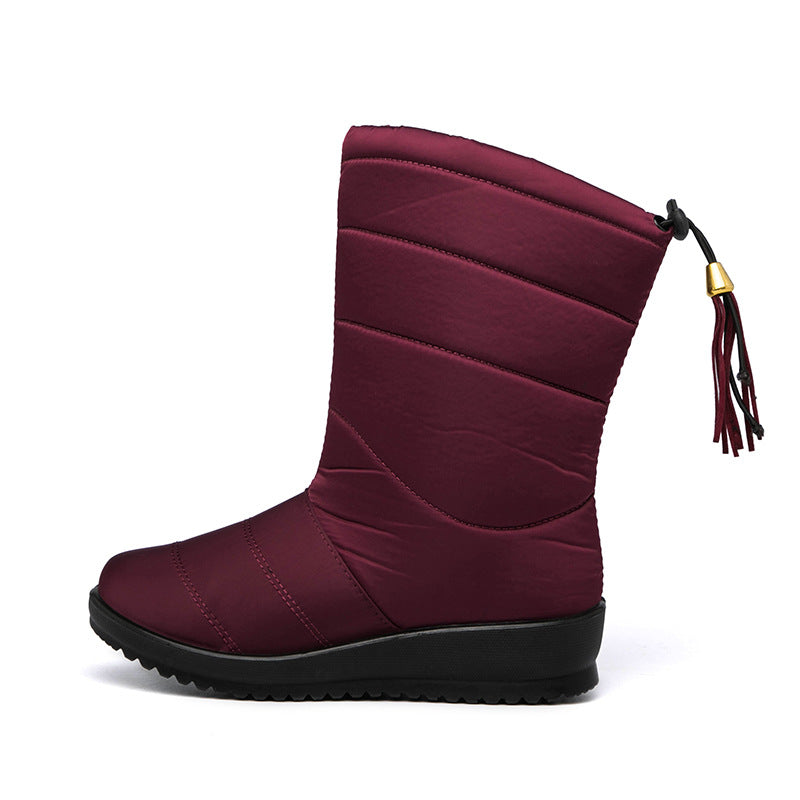 C2C Waterproof Modern Silk Women Snow Boots