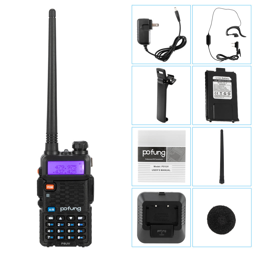 C2C P8UV 5W 1800mAh Adult Analog Walkie talkie