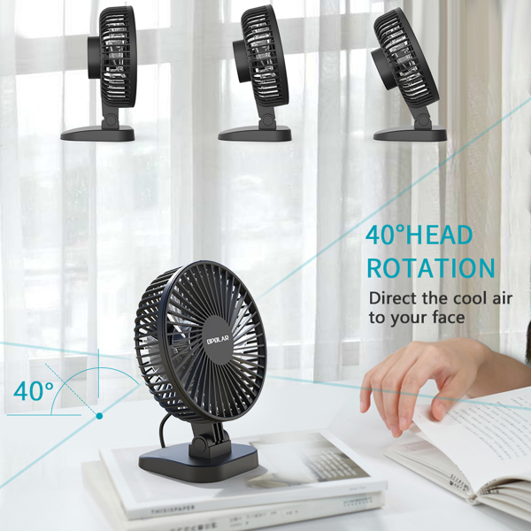 C2C Mall 3 Speeds Mini Portable USB Desk Fan