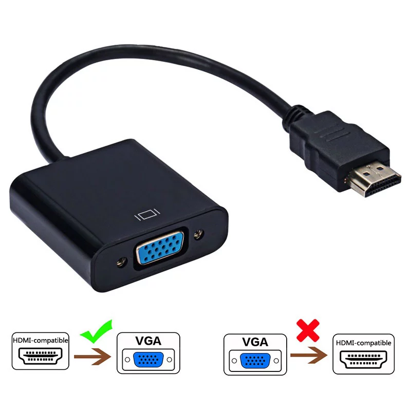 HDMI-compatible to VGA Adapter