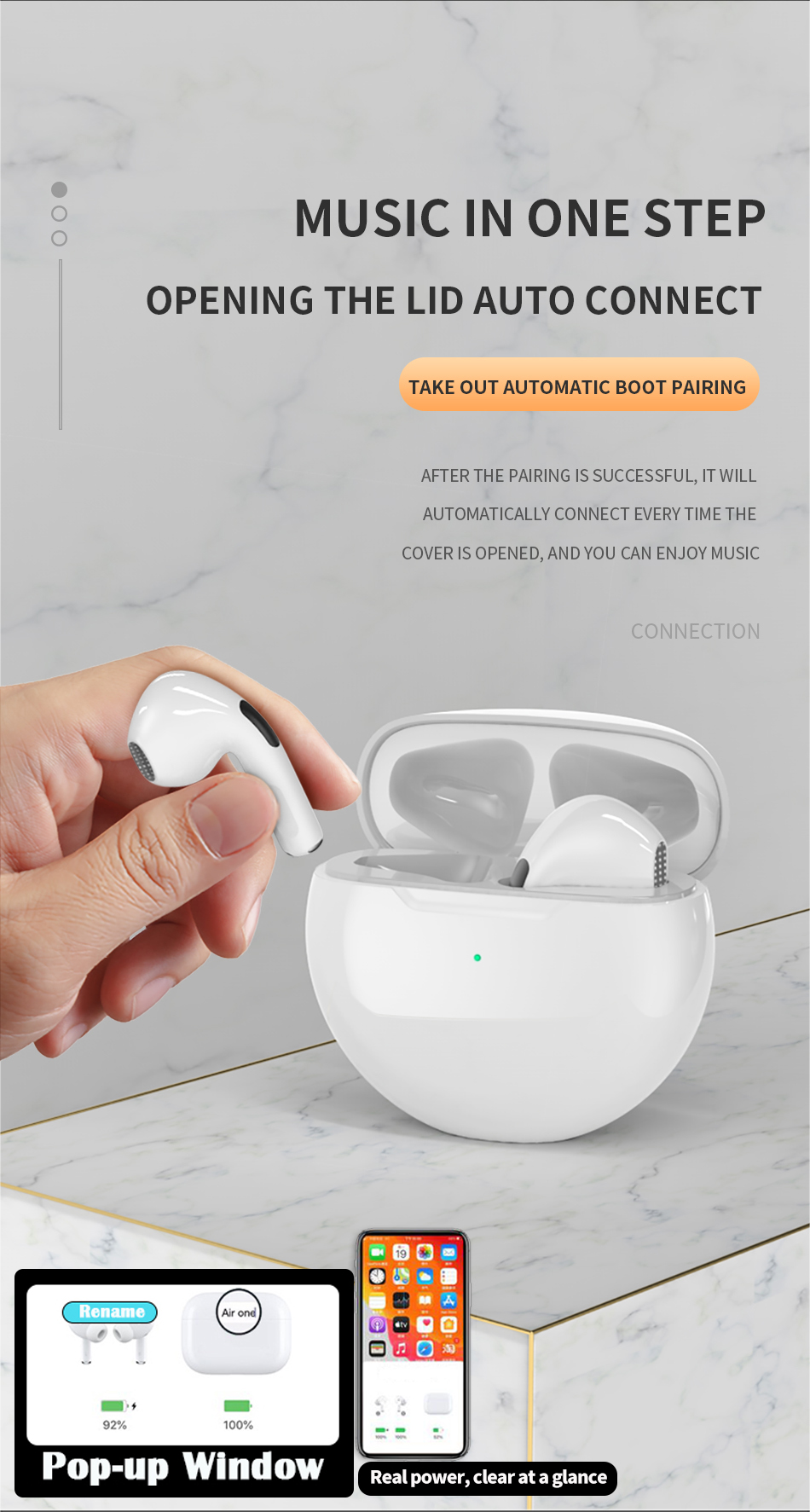 TWS Wireless Headphones With Mic