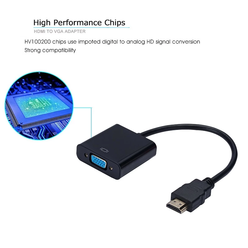 HDMI-compatible to VGA Adapter