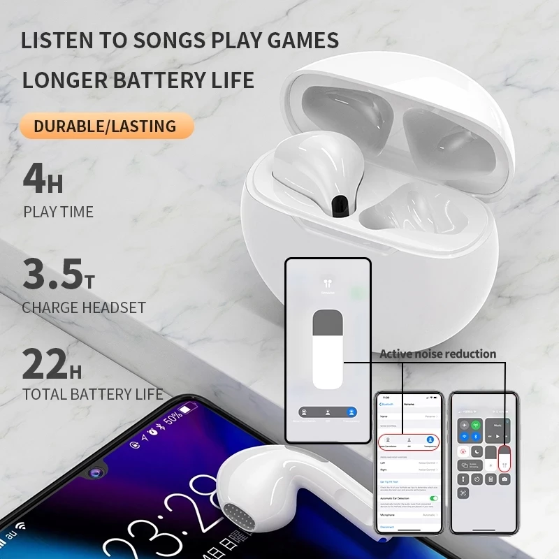 TWS Wireless Headphones With Mic