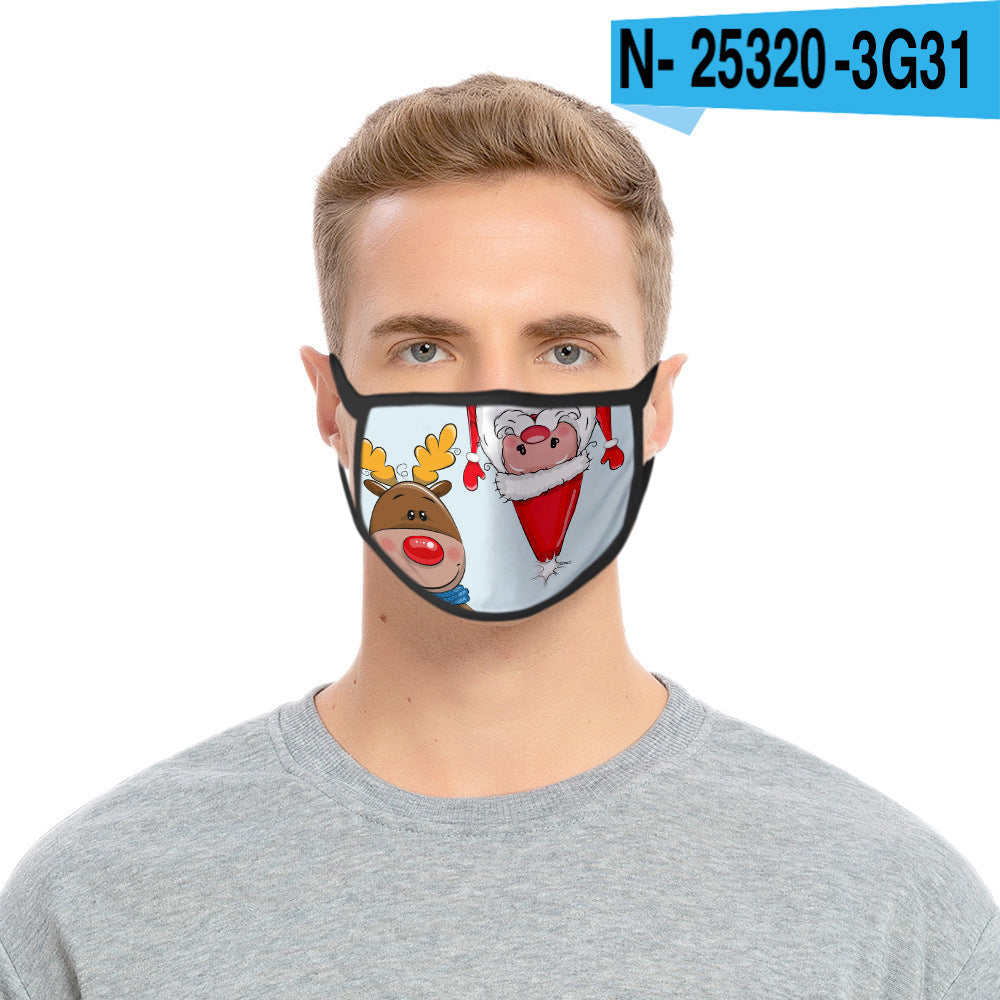C2C Mall-Cartoon Fashion Personality Christmas Print Mask