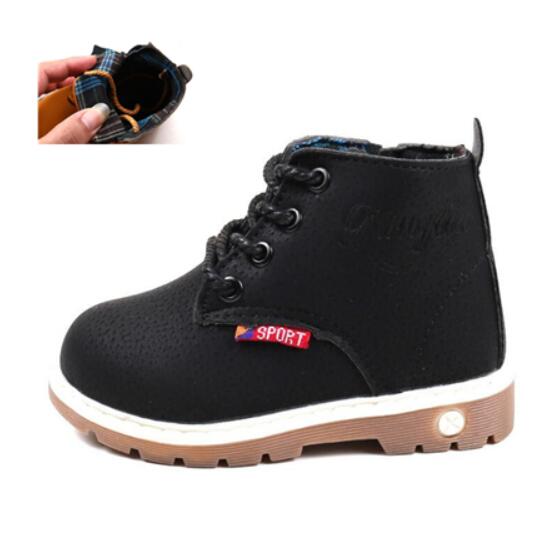 C2C Mall-Children Casual Leather Soft Antislip Boots