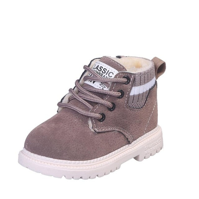 C2C Mall-Children Casual Leather Soft Antislip Boots
