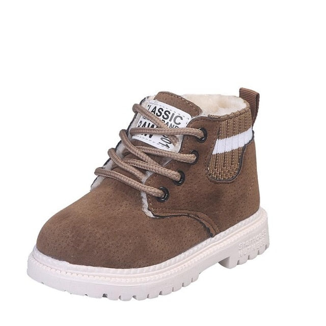 C2C Mall-Children Casual Leather Soft Antislip Boots