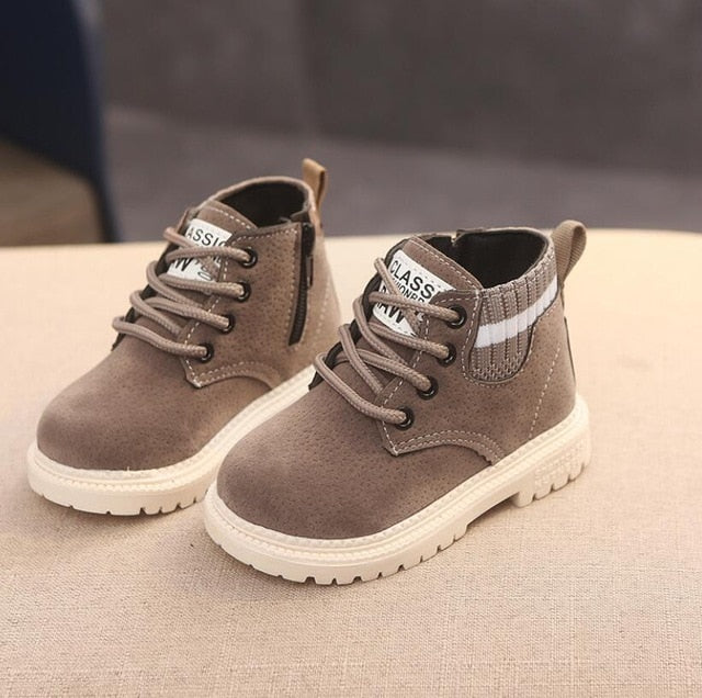 C2C Mall-Children Casual Leather Soft Antislip Boots