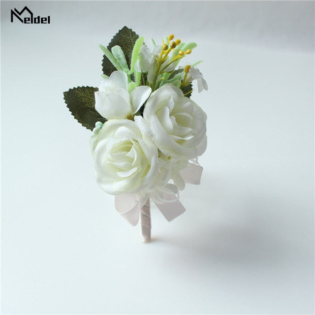 C2C Wedding Silk Rustic Boutonniere