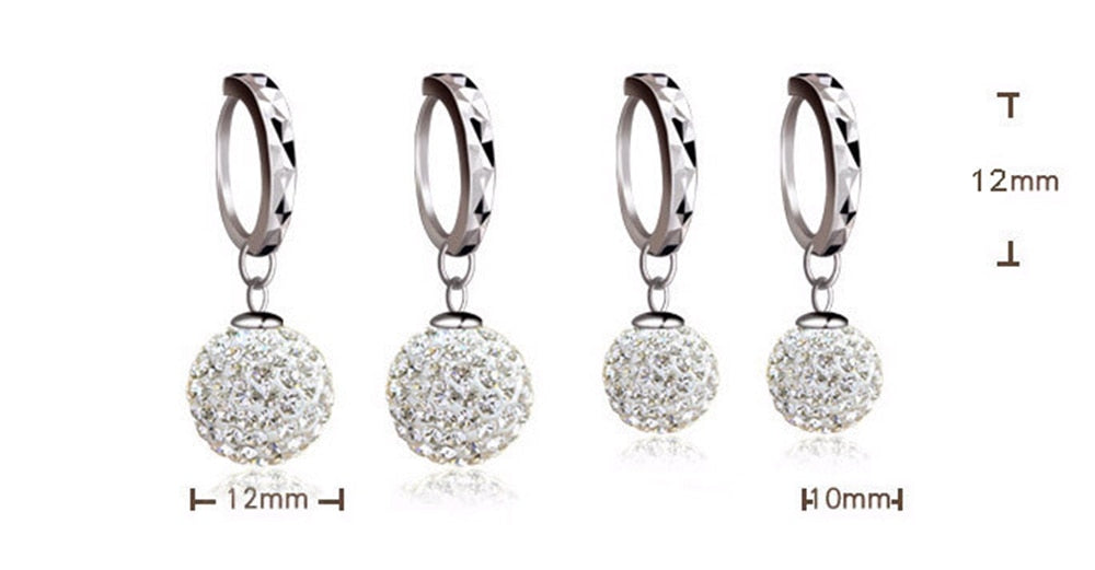 NEHZY  925 sterling silver Shambhala luxury zirconia vintage stud hoop earring