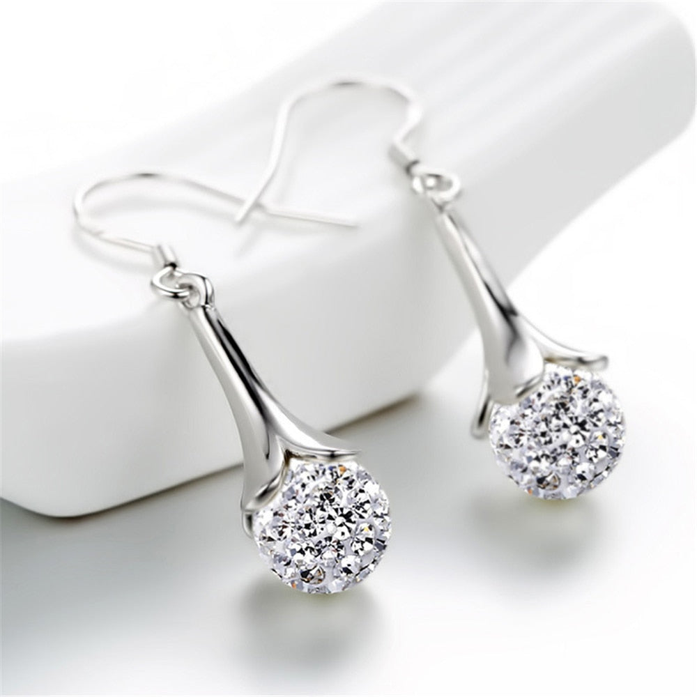 NEHZY  925 sterling silver Shambhala luxury zirconia high-end vintage stud earring