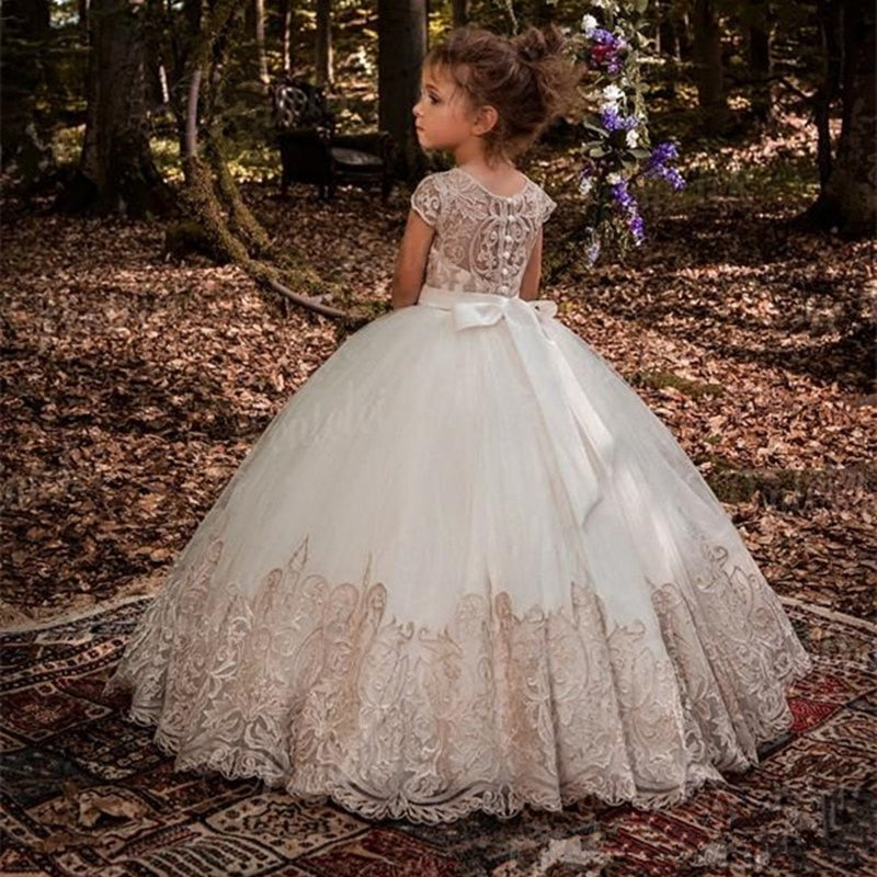 Feliru Princess Gown Flower Girls Dresses