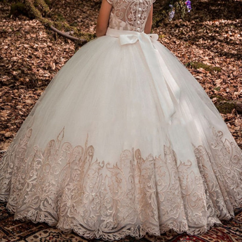 Feliru Princess Gown Flower Girls Dresses