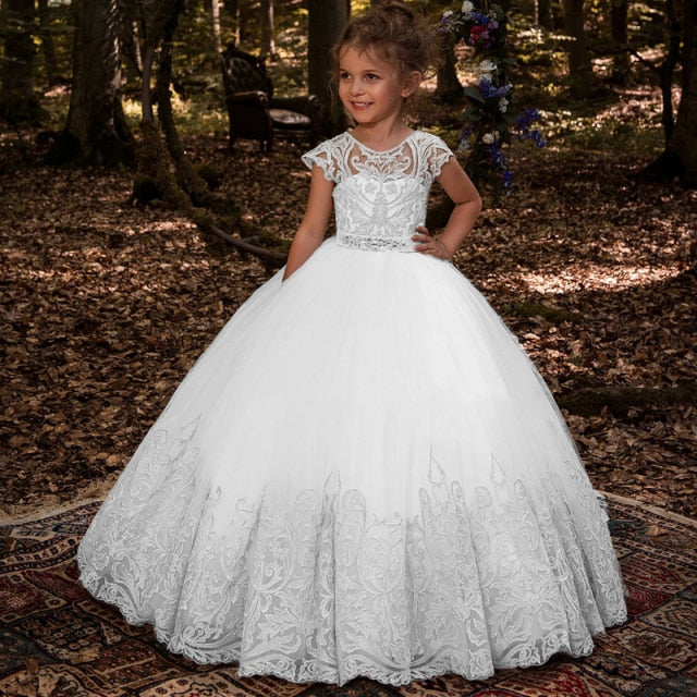 Feliru Princess Gown Flower Girls Dresses