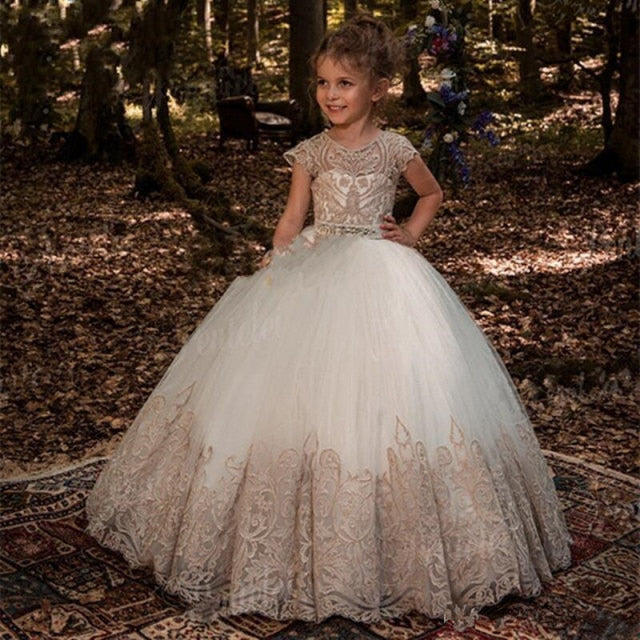 Feliru Princess Gown Flower Girls Dresses