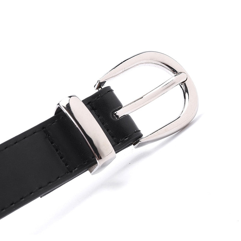 Ladies Luxury Brand Belt Designer's Leather High Quality Fashion Alloy Buckle