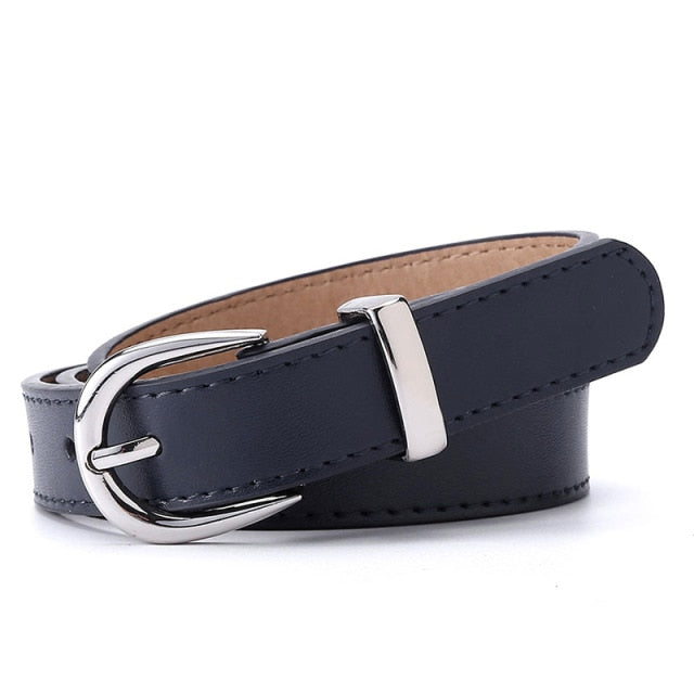 Ladies Luxury Brand Belt Designer's Leather High Quality Fashion Alloy Buckle