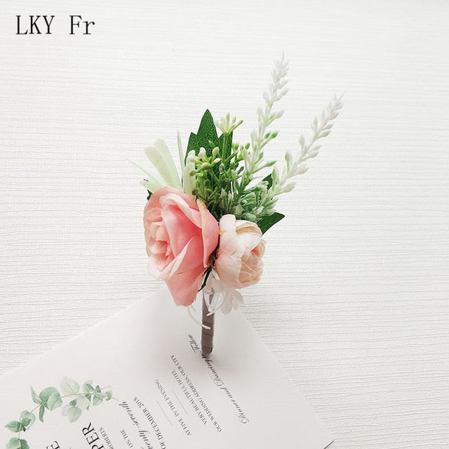 C2C Boutonniere Flowers Wedding Corsage Pin