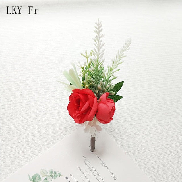C2C Boutonniere Flowers Wedding Corsage Pin
