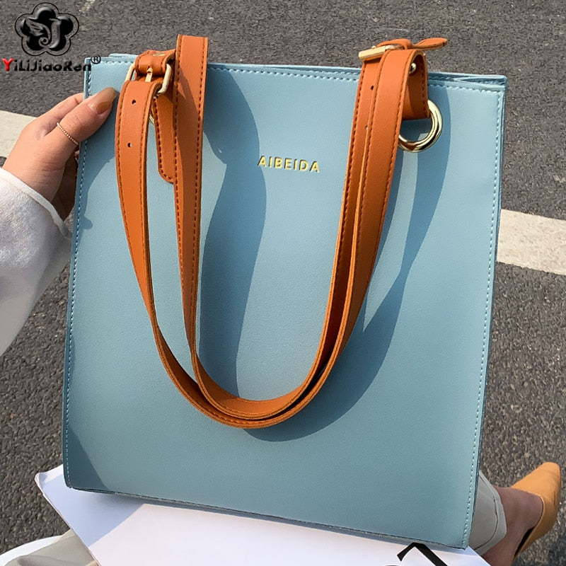 Fashion Designer Tote Luxury Brand Leather Shoulder Bag