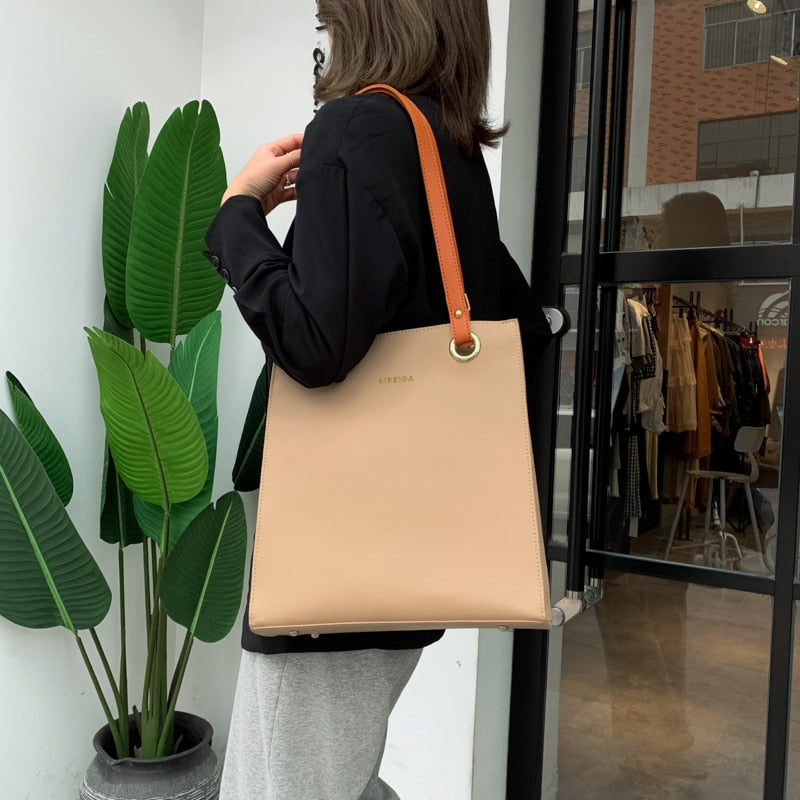 Fashion Designer Tote Luxury Brand Leather Shoulder Bag