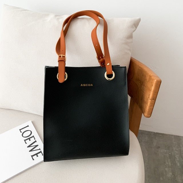 Fashion Designer Tote Luxury Brand Leather Shoulder Bag