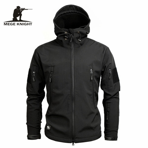 C2C Windbreakers Military Camouflage Fleece Mens Jacket