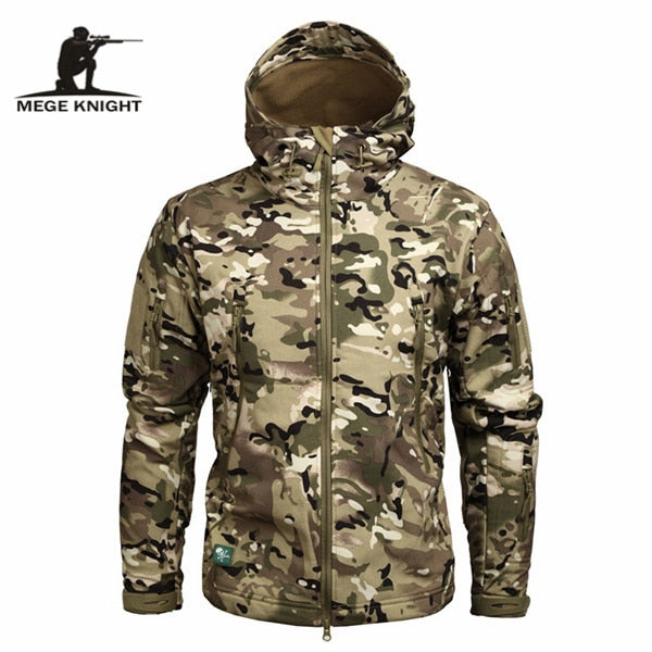 C2C Windbreakers Military Camouflage Fleece Mens Jacket