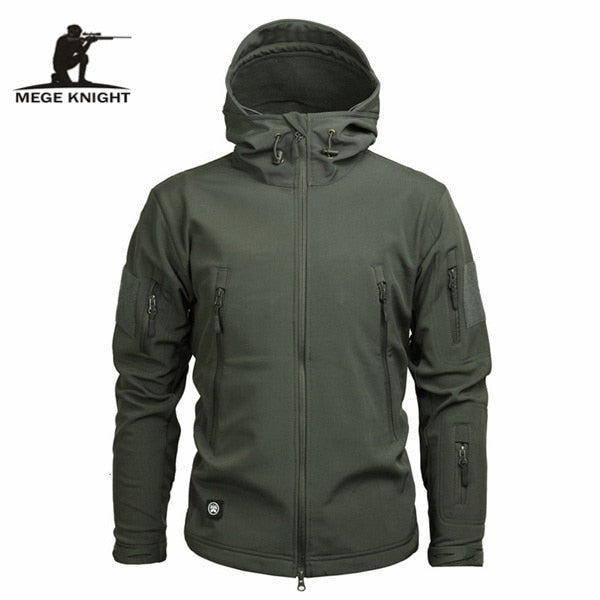 C2C Windbreakers Military Camouflage Fleece Mens Jacket