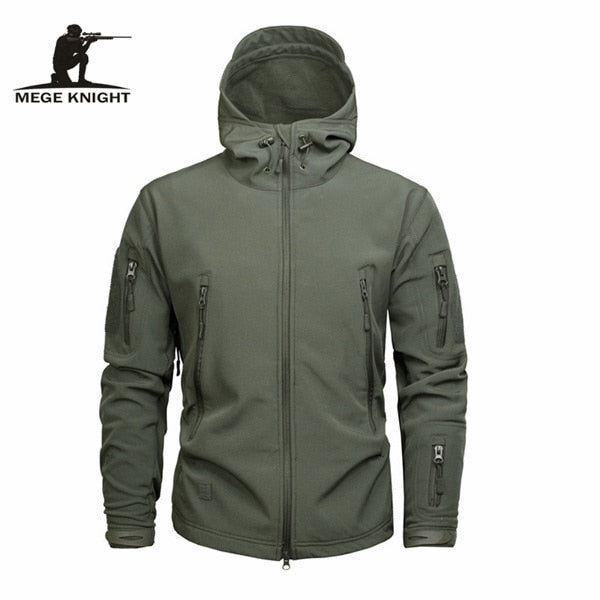 C2C Windbreakers Military Camouflage Fleece Mens Jacket