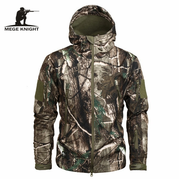 C2C Windbreakers Military Camouflage Fleece Mens Jacket