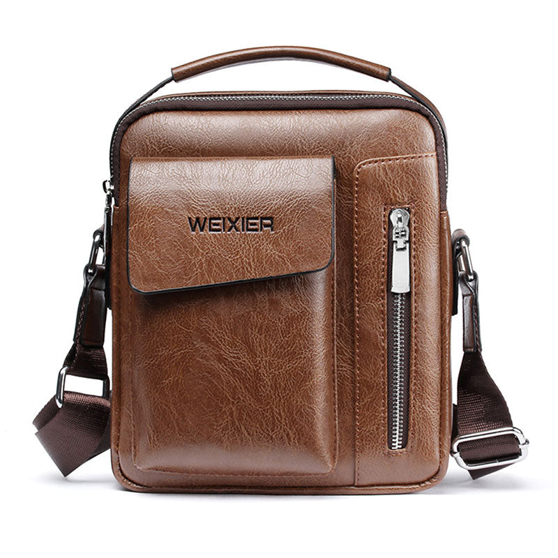 Passionfancy Vintage Crossbody Leather Men Handbag