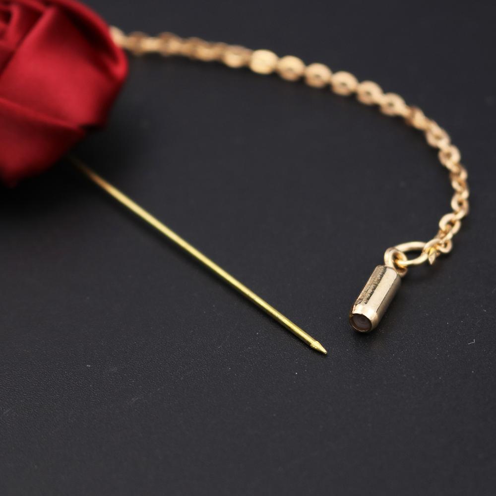 C2C LKY Silk Boutonniere Wedding Pin for Men