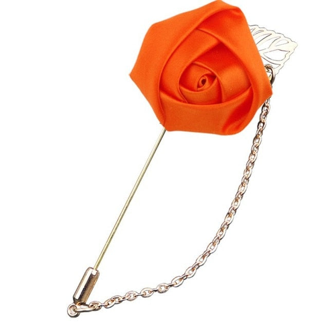 C2C LKY Silk Boutonniere Wedding Pin for Men