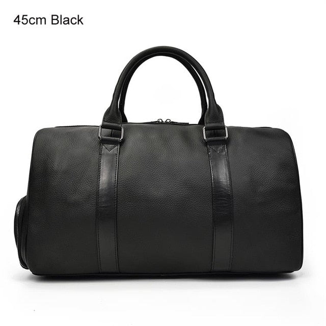 C2C Genuine Soft Real Leather Men & Women Travel Bag