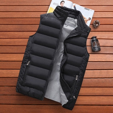 Woodvoice Warm Sleeveless Male Vest Jacket