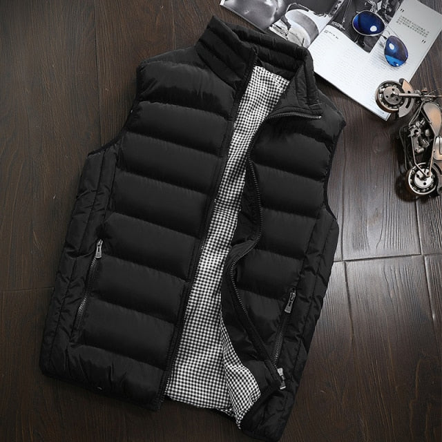 Woodvoice Warm Sleeveless Male Vest Jacket