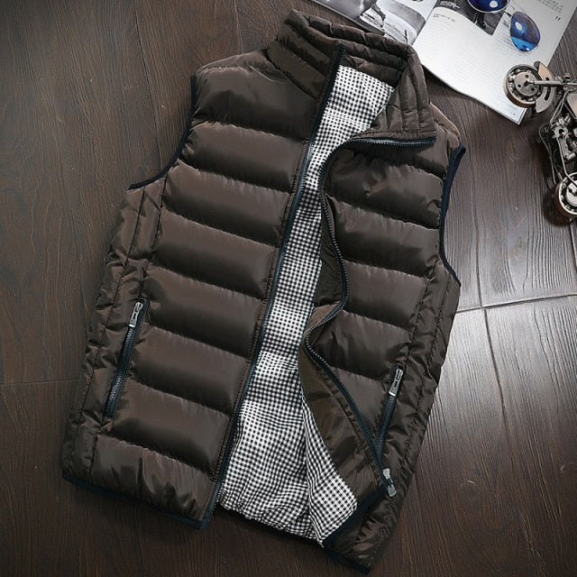 Woodvoice Warm Sleeveless Male Vest Jacket